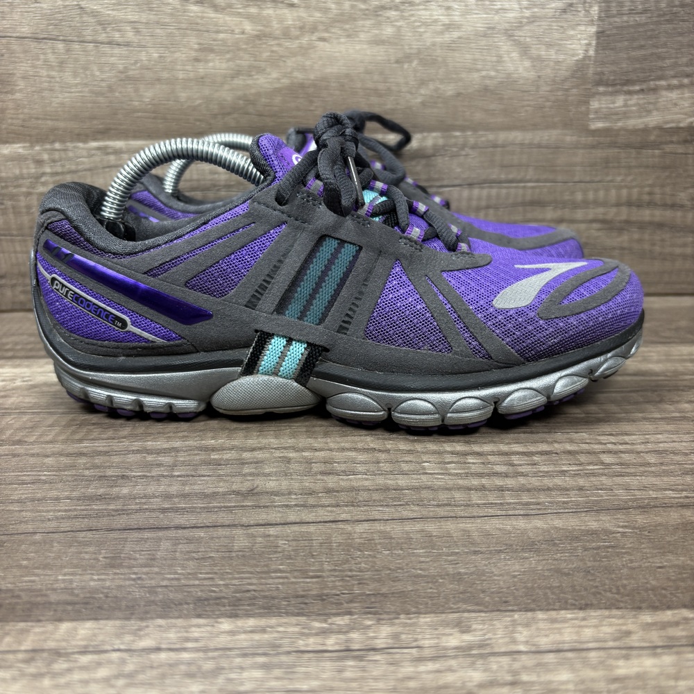 Brooks Pure Cadence Purple Gray Womens US Size 6.5 1201341B554 Running Shoes